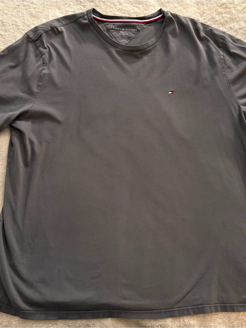 Tommy Hilfiger Men’s Charcoal Gray Short Sleeve Crew Tee